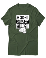 T-Shirt Αντρικό - Be Careful - Color Thumbnail Κυπαρισσί