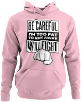 Φούτερ με κουκούλα - Be Careful - Color Thumbnail Pink