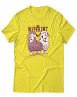 T-Shirt Αντρικό - Be Different - Color Thumbnail Κίτρινο