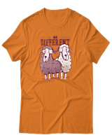 T-Shirt Αντρικό - Be Different - Color Thumbnail Πορτοκαλί