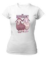 T-Shirt Στενή Γραμμή - Be Different - Color Thumbnail ΄Ασπρο