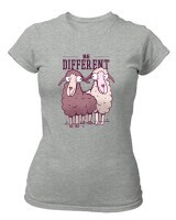 T-Shirt Στενή Γραμμή - Be Different - Color Thumbnail Γκρι Μελανζέ