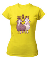T-Shirt Στενή Γραμμή - Be Different - Color Thumbnail Κίτρινο
