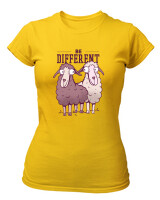 T-Shirt Στενή Γραμμή - Be Different - Color Thumbnail Χρυσό Κίτρινο