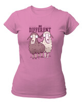 T-Shirt Στενή Γραμμή - Be Different - Color Thumbnail Ροζ
