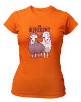 T-Shirt Στενή Γραμμή - Be Different - Color Thumbnail Πορτοκαλί