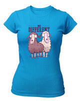T-Shirt Στενή Γραμμή - Be Different - Color Thumbnail Τιρκουάζ