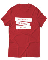 T-Shirt Αντρικό - Be Fearless - Color Thumbnail Κόκκινο