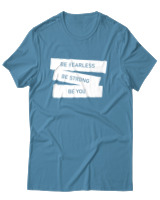 T-Shirt Αντρικό - Be Fearless - Color Thumbnail Τιρκουάζ