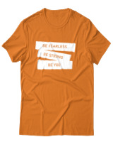 T-Shirt Αντρικό - Be Fearless - Color Thumbnail Πορτοκαλί
