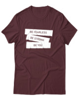T-Shirt Αντρικό - Be Fearless - Color Thumbnail Μπορντό