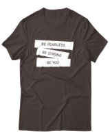 T-Shirt Αντρικό - Be Fearless - Color Thumbnail Καφέ