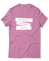 T-Shirt Αντρικό - Be Fearless - Color Thumbnail Ροζ