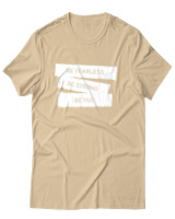 T-Shirt Αντρικό - Be Fearless - Color Thumbnail Μπεζ
