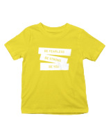 T-Shirt  Παιδικό - Be Fearless - Color Thumbnail Κίτρινο