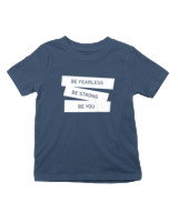 T-Shirt  Παιδικό - Be Fearless - Color Thumbnail Σκούρο Μπλε