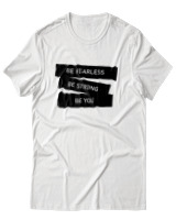 T-Shirt Αντρικό - Be Fearless - Color Thumbnail Άσπρο