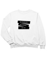 Φούτερ χωρίς κουκούλα Παιδικό - Be Fearless - Color Thumbnail 'Ασπρο