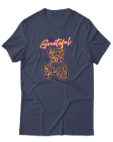 T-Shirt Αντρικό - Be Greatful - Color Thumbnail Μπλε Γκρι