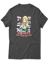 T-Shirt Αντρικό - Be Happy - Color Thumbnail Ανθρακί