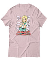 T-Shirt Αντρικό - Be Happy - Color Thumbnail Απαλό Ροζ