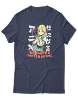 T-Shirt  Γυναικείο - Be Happy - Color Thumbnail Μπλέ Γκρί