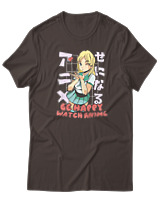T-Shirt  Γυναικείο - Be Happy - Color Thumbnail Καφέ