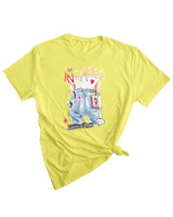 T-Shirt Woman Fashion Γυναικείο - Be Inspired - Color Thumbnail LIGHT YELLOW