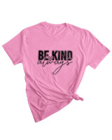 T-Shirt Woman Fashion Γυναικείο - Be Kind Always - Color Thumbnail PINK
