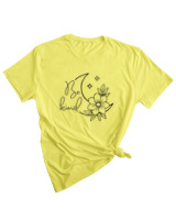 T-Shirt Woman Fashion Γυναικείο - Be Kind - Color Thumbnail LIGHT YELLOW
