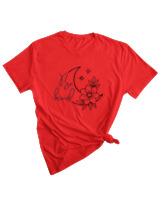 T-Shirt Woman Fashion Γυναικείο - Be Kind - Color Thumbnail RED