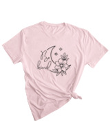 T-Shirt Woman Fashion Γυναικείο - Be Kind - Color Thumbnail PALE PINK