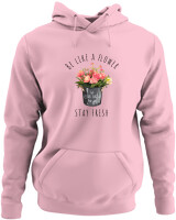 Φούτερ με κουκούλα - Be Like A Flower - Color Thumbnail Pink