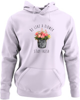 Φούτερ με κουκούλα - Be Like A Flower - Color Thumbnail Lilac