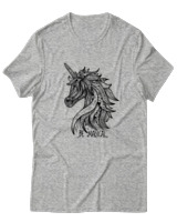 T-Shirt  Γυναικείο - Be Magical - Color Thumbnail Γκρί Μελανζέ