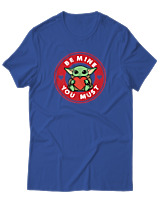 T-Shirt Αντρικό - Be Mine - Color Thumbnail Μπλε Ρουά
