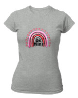 T-Shirt Στενή Γραμμή Γυναικείο - Be Mine - Color Thumbnail Γκρι Μελανζέ