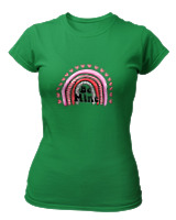 T-Shirt Στενή Γραμμή Γυναικείο - Be Mine - Color Thumbnail Πράσινο