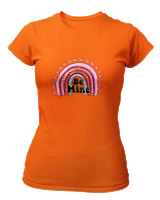 T-Shirt Στενή Γραμμή Γυναικείο - Be Mine - Color Thumbnail Πορτοκαλί