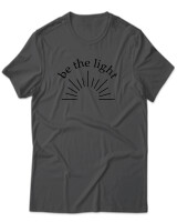 T-Shirt Unisex - Be The Light - Color Thumbnail Ανθρακί