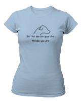 T-Shirt Στενή Γραμμή - Be The Person - Color Thumbnail Γαλάζιο