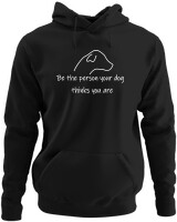 Φούτερ με κουκούλα - Be The Person - Color Thumbnail Μαύρο