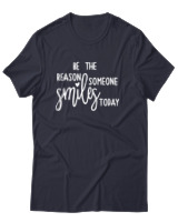 T-Shirt Αντρικό - Be The Reason Someone Smiles Today - Color Thumbnail Σκούρο Μπλε