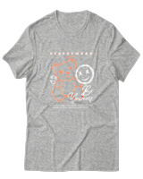 T-Shirt Αντρικό - Be Yourself Smile - Color Thumbnail Γκρι Μελανζέ