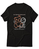 T-Shirt Αντρικό - Be Yourself Smile - Color Thumbnail Μαύρο