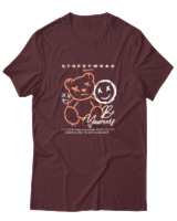 T-Shirt Αντρικό - Be Yourself Smile - Color Thumbnail Μπορντό