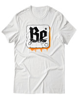 T-Shirt Αντρικό - Be Yourself - Color Thumbnail Άσπρο