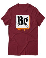 T-Shirt Αντρικό - Be Yourself - Color Thumbnail Σκούρο Κόκκινο