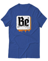 T-Shirt Αντρικό - Be Yourself - Color Thumbnail Μπλε Ρουά
