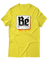 T-Shirt Αντρικό - Be Yourself - Color Thumbnail Κίτρινο